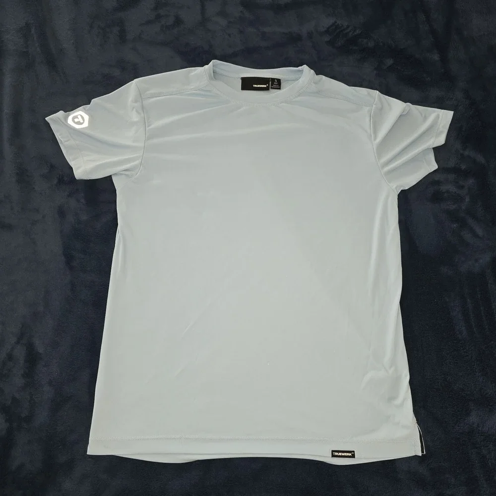 TRUEWERK B1 Sun Tee Men's Light Blue Performance T-Shirt Size‎ Small